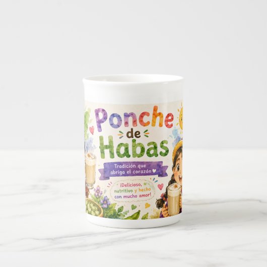 BEBIDA TRADICIONAL DE PERU PORSELEIN KOP (Voorkant)