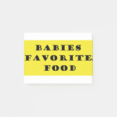 Bebies favoriete voedsel post-it® notes (Voorkant)