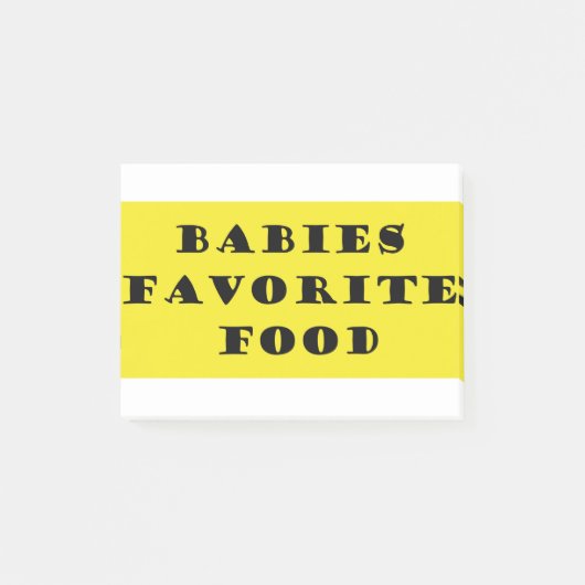 Bebies favoriete voedsel post-it® notes (Voorkant)