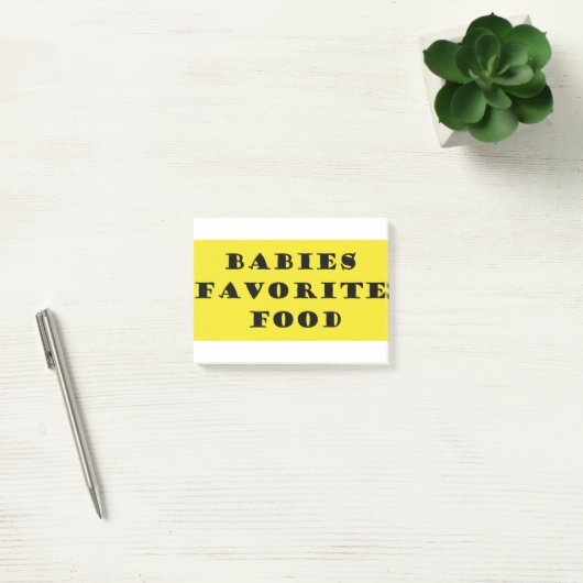 Bebies favoriete voedsel post-it® notes (Kantoor)