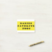 Bebies favoriete voedsel post-it® notes (Op bureau)