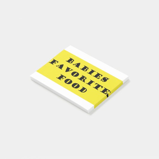 Bebies favoriete voedsel post-it® notes (Schuin)