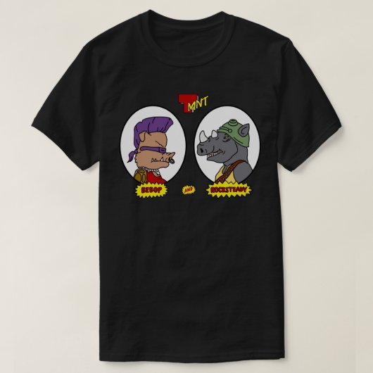 Bebop en Rocksteady T-shirt (Design voorkant)