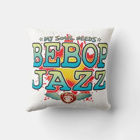 Bebop Jazz Soul Cushion Kussen (Achterkant)