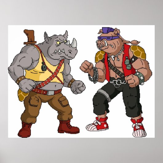 Bebop Rocksteady - Funny big print (Voorkant)