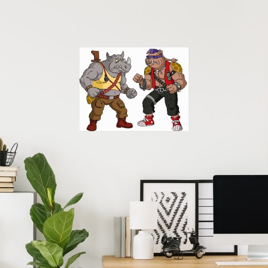 Bebop Rocksteady - Funny big print (Thuiskantoor)