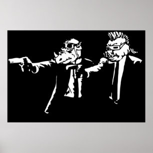 Bebop Rocksteady Thug Life Pfictie mashup Poster