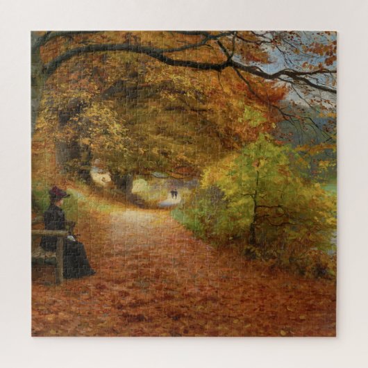 Bebost pad in de herfst Hans Andersen Brendekilde Legpuzzel (Verticaal)