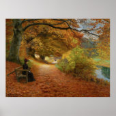 Bebost pad in de herfst Hans Andersen Brendekilde Poster (Voorkant)
