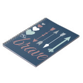 BeBrave Notitieboek met pijlen en hart (Linkerzijde)