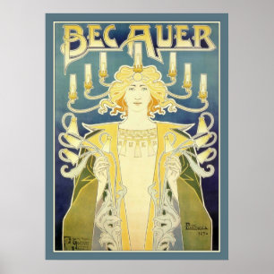 Bec Auer (blauw) Poster