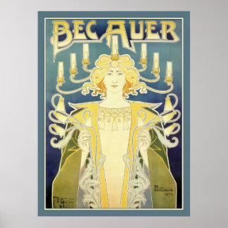 Bec Auer (blauw) Poster
