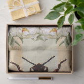Bec d'Abeille Bee Skep Antiek Post Kaart Decoupage Tissuepapier (Geschenk)