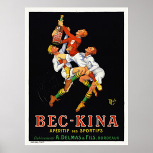 Bec-Kina  Adverteren Poster Mich 1921