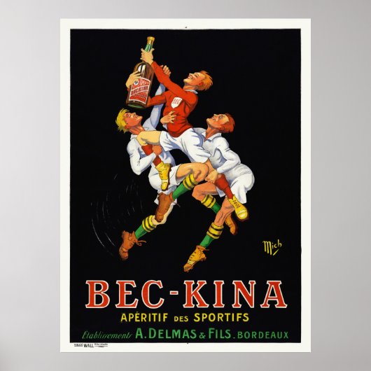 Bec-Kina  Adverteren Poster Mich 1921 (Voorkant)