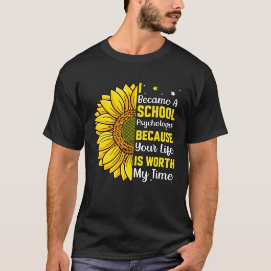 Became A School Psychologist Psychology Teacher Gr T-shirt (Voorkant)