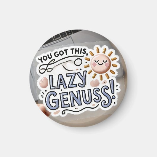 Because Even Geniuses Need a Nap 😴✨ Magneet (Voorkant)