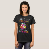 Because I m Brilliant Puzzle Autism Awareness Mont T-shirt (Voorkant volledig)