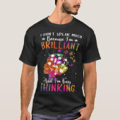 Because I m Brilliant Puzzle Autism Awareness Mont T-shirt (Voorkant)