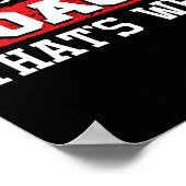 Because I'm The Coach That's Why - Kickboxing Boxi Poster (Hoek)