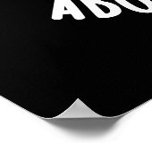 Because It's All About The Base Pun Dark BG Poster (Hoek)