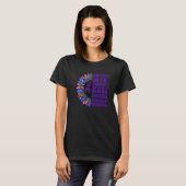 Because Love Shouldn't Hurt Domestic Violence Awar T-shirt (Voorkant volledig)