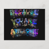 Because You Are Awesome Briefkaart (Voorkant)