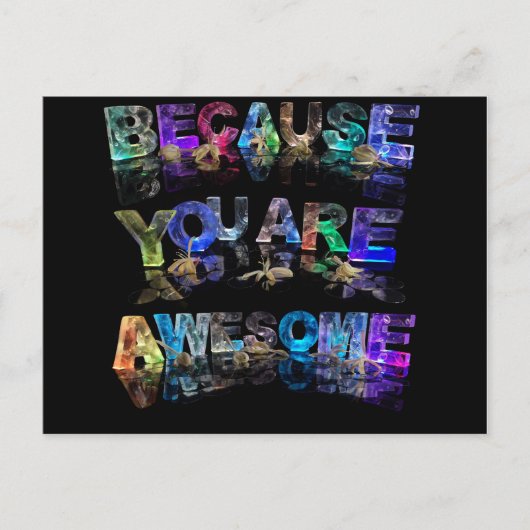 Because You Are Awesome Briefkaart (Voorkant)