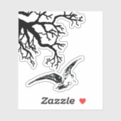 Beccaccia in volo sticker (Vel)