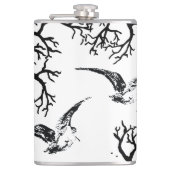 Beccaccia in volo tra i rami heupfles (Voorkant)