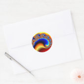Becelling 2 - Fractal Ronde Sticker (Envelop)