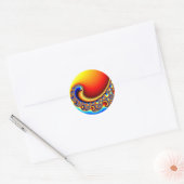 Becelling - Fractal Ronde Sticker (Envelop)
