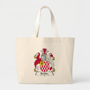 Becher Family Crest Grote Tote Bag
