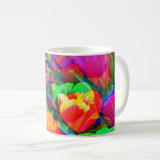 Becher mit Flower Power - Blumenpracht 5 Koffiemok (Voorkant rechts)