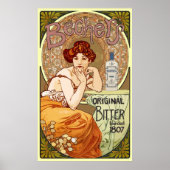 Bechers Bitter alfons Mucha ~ Art Nouveau Poster (Voorkant)