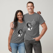 Bechet - BW cirkels donker T-shirt (Unisex)