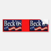 Beck '08 Red Bumpersticker (Voorkant)