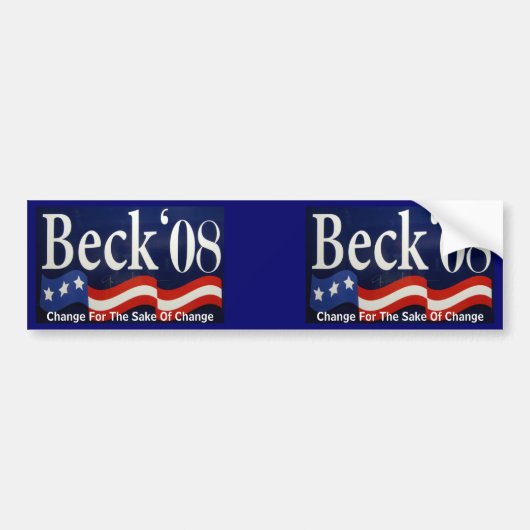 Beck '08 - WIJZIGING Bumpersticker (Voorkant)