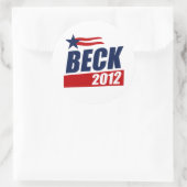 Beck 2012 ronde sticker (Tas)