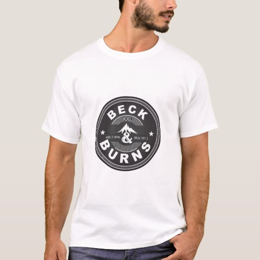 Beck and Burns Beer Logo Dark T-Shirt (Voorkant)