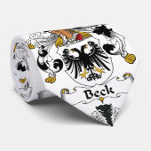 Beck Family Crest Stropdas (Opgerold)