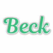Beck Sticker (Voorkant)