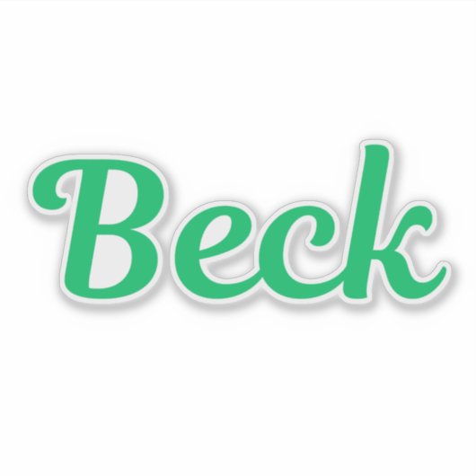 Beck Sticker (Voorkant)