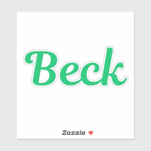 Beck Sticker (Vel)