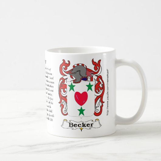 Becker Family Coat of Arms mok (Rechts)