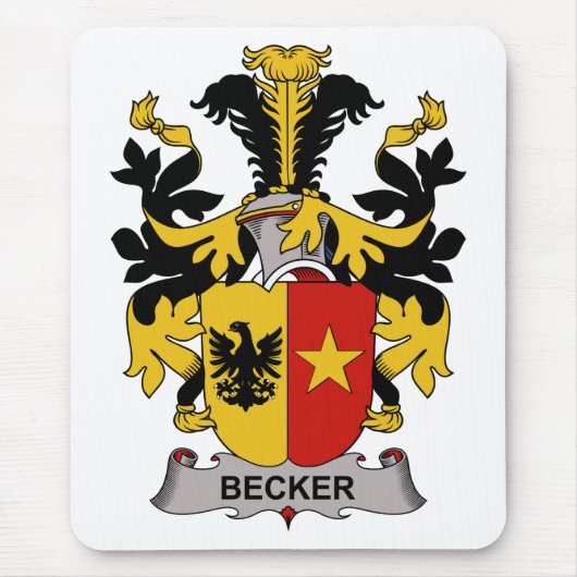 Becker Family Crest Muismat (Voorkant)