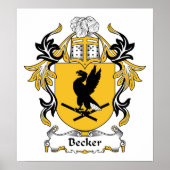 Becker Family Crest Poster (Voorkant)