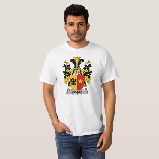 Becker Family Crest T-shirt (Voorkant volledig)