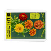  Beckert Seed & Bulb Co. Zinnia Packet Magneet (Horizontaal)