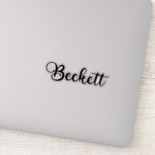 Beckett Naam - Handgeschreven kalligrafie Sticker